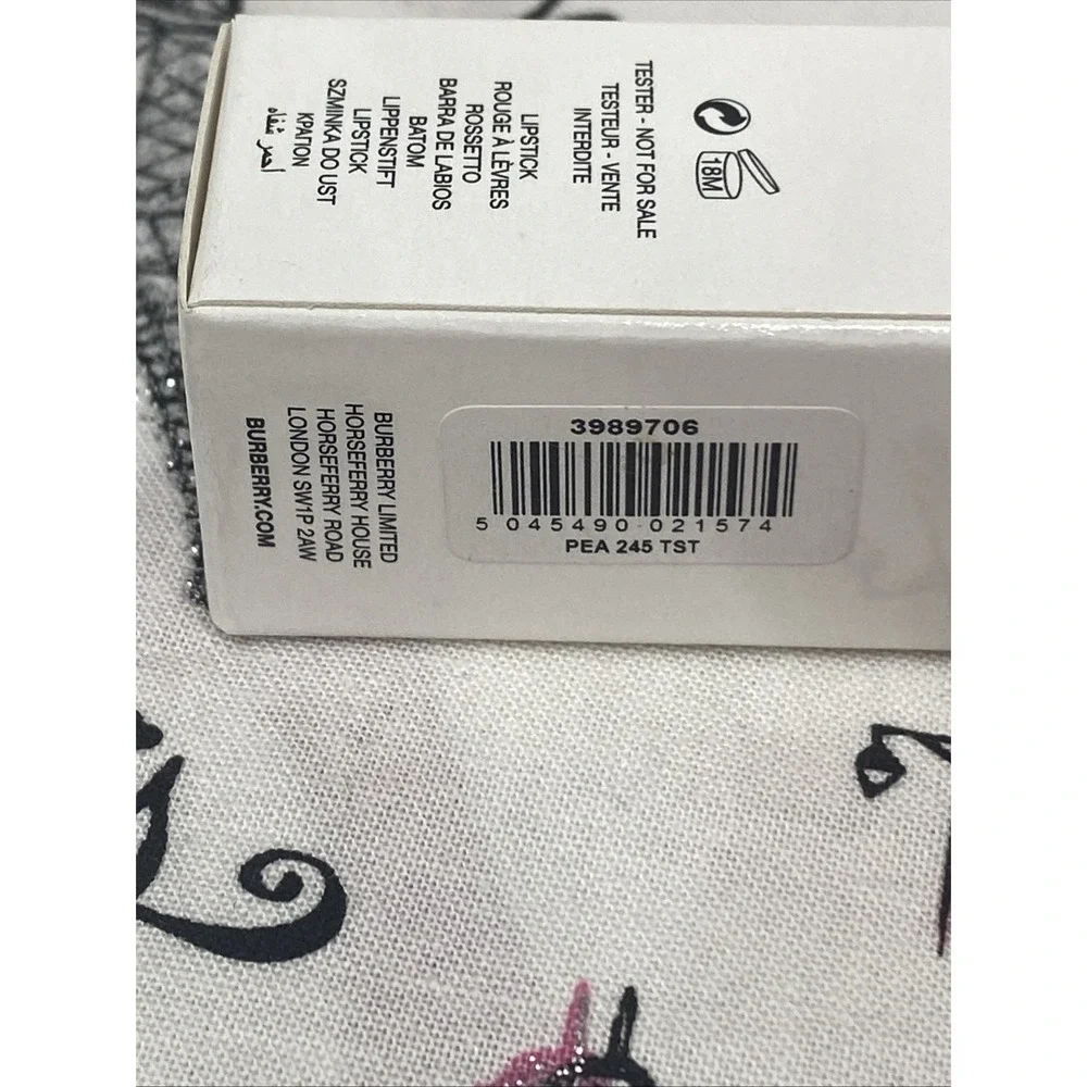 Burberry Kisses Sheer Lipstick 0.07 Oz #245 Tester Cap‎ New